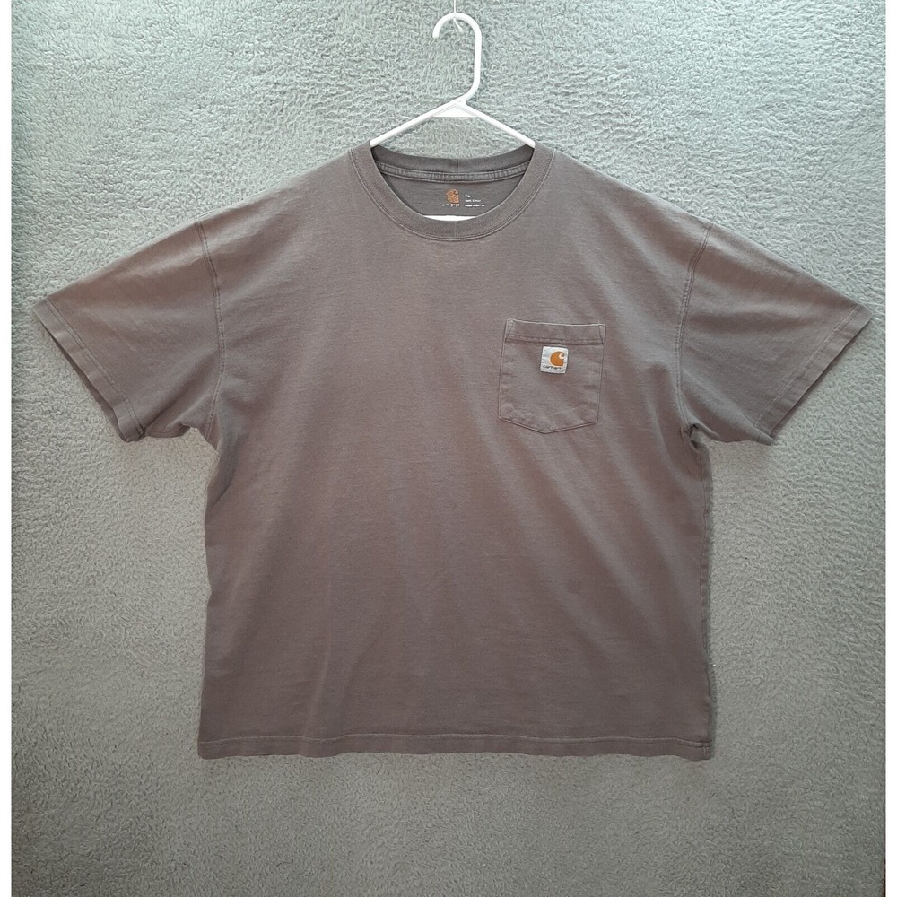 Carhartt Shirt Adult Extra Large Gray Workwear Worn Faded Skater Barn Chore Mens
